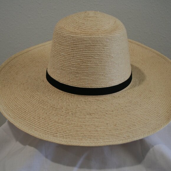 Sun Body Obbie Hat Size 7 (56) Woven Straw Black Ribbon main image 4